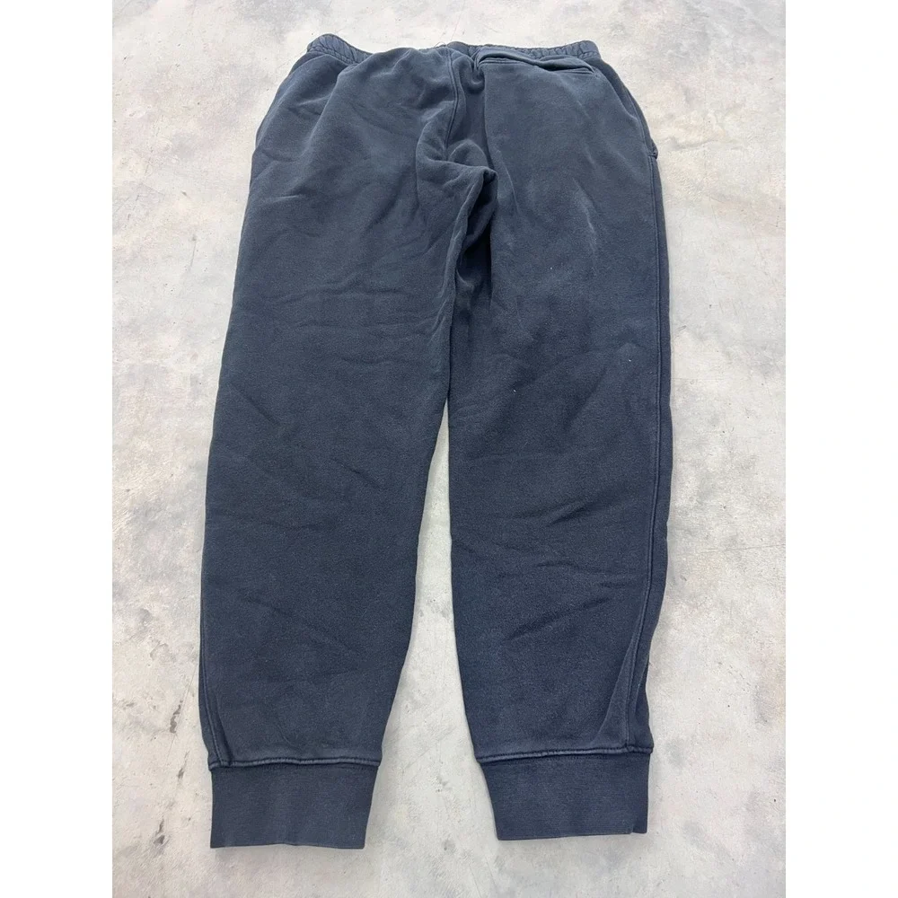Nike Sweatpants Mens Large Faded Black Fleece Drawstring Joggers Gym Athletic
